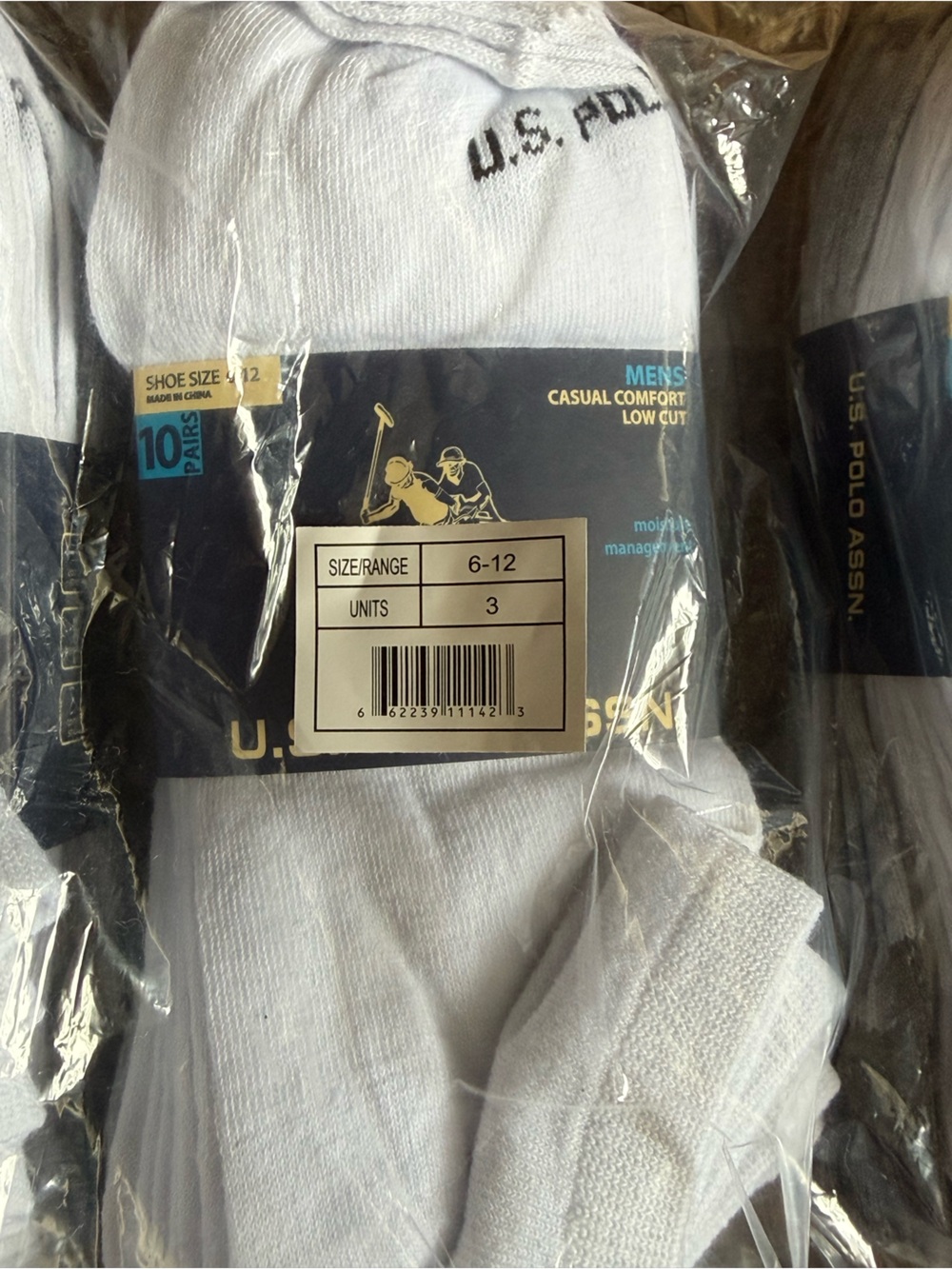 Men’s Boxer Briefs 3-Pack with White Athletic Socks - Bundle - Picture 4 of 4